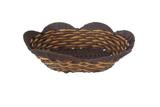 Cesta fruteira de mesa oval de plástico tipo vime - Fwb