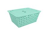 Cesta One Maxi Com Tampa Verde Elétrico Coza - Brinox
