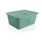 Cesta organizadora g com tampa 14,5l - ou co 550