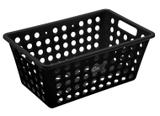 Cesta Organizadora Grande Plástico Preto Coza - BRI 290