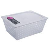 Cesta Organizadora Maxi Com Tampa Natural 10829/0001 Coza