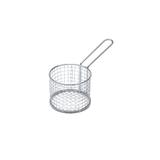 Cesta para fritura de ferro niquelado Lyor 21x10x10cm