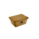 Cesta Pequena com Tampa 18,6 x 14,2 x 8,6 cm Mel - Coza - Brinox