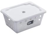 Cesta Pequena Retangular com Tampa Coza - 10827/0007