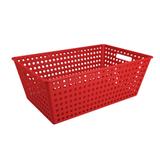Cestão Organizador 59,5 x 38,8 x 22,3 cm Vermelho - Coza - Brinox