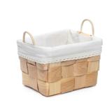 Cestinha De Vime 16X10X12Cm Bege - Cromus
