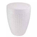Cesto Basculante Branco Rattan 7,5 Lts AquaplAs - Viel