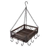 Cesto com Ganchos de Ferro 16,5cmx40cmx30cm Vênus Victrix