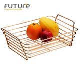 Cesto de Frutas para Bancada Multiuso Rosé Gold - 5988rg - Future