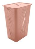 Cesto de Roupas com Tampa Rosa CO570 OU