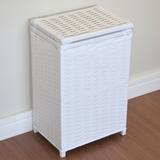 Cesto De Roupas Fibra Sintética 38x28x57 Branco - Atelie isa