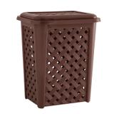 Cesto de roupas rattan 45 litros marrom - Paramount