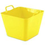 Cesto Flexível Quadrado 22 Lts - Amarelo - Arthi