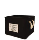 Cesto Lavanderia Canvas Preto P Week - Yoi