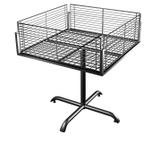 Cesto Luxo Tela Baixa (17cm) 80 x 80 Preto - Cód. 8647 - Gecede industria e comercio ltda
