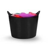 Cesto Multiuso Flexível Preto Roupa Balde 20 Litros - Arthi
