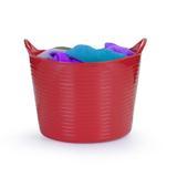 Cesto Multiuso Flexível Vermelho Roupa Brinquedo 15 Litros - Arthi
