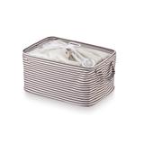 Cesto organizador Bencafil Listras 33cm marrom