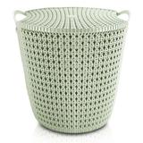 Cesto Organizador c/ Tampa (G) - 23L RATTAN Jacki Design Verde