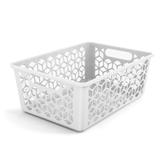 Cesto Organizador Caixa Multiuso Branco 42 cm - Uz
