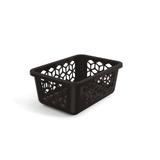 Cesto Organizador Caixa Pequena Multiuso Preto 20 cm - Uz
