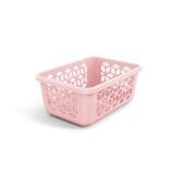 Cesto Organizador Caixa Pequena Multiuso Rosa 20 cm - Uz