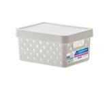 Cesto Organizador com Tampa 19 x 14 x 10cm Branco - Paramount