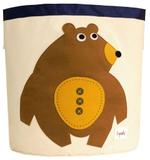 Cesto Organizador de Brinquedos Redondo Urso - 3 Sprouts
