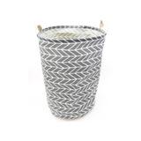 Cesto organizador lavanderia Roupas Brinquedos 20L Cinza - Doce home