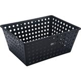 Cesto Organizador Maxi Caixa Organizadora Plástica Quarto Preto - Coza