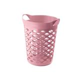Cesto Organizador Redondo em Plástico 44 Litros Rosa - Sanremo