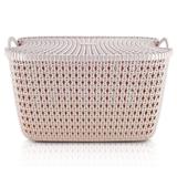 Cesto organizador Rosa G com tampa Jacki Design Rattan