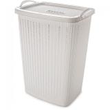 Cesto para Roupa Trama Branco 8653 Plasutil