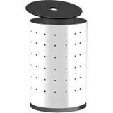 Cesto para Roupas com Rodízios Fundo Plástico Brinox Preto