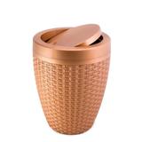 Cesto Plástico 7,5L Rattan Ouro 007.030110 Aquaplás