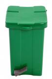 Cesto Plastico Quadrado com Pedal 25L e Aro Interno - Jsn