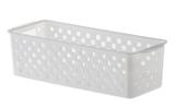 Cesto retangular plástico organizadora quadratta 27x11x8cm - Paramount
