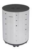 Cesto Roupa Inox Com Tampa Preta Bella 35kg - Tramontina