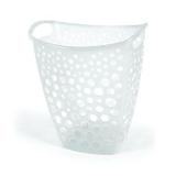 Cesto telado para roupas transparente - 8 litros - Brasami