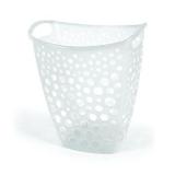 Cesto telado para roupas transparente - 8 litros - Brasami