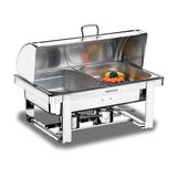Chafing Dish Savoy 5 Peças Inox com Fogareiro Gn 12 Brinox