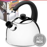 Chaleira Com Apito Inox Tramontina 2,1 Litros Ø19cm C/ Nf