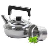 Chaleira Com Infusor Filtro Para Chá 1 Litro Aço Inox - Wp connect