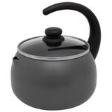 Chaleira com tampa de vidro 2 l prata brinox