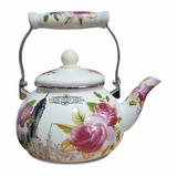 Chaleira Esmaltada De Porcelana Decorada Clássico 2,5 Litros - Home star