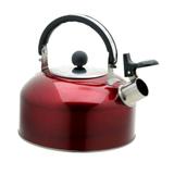 Chaleira Retrô de Inox com Apito 2L Vermelha - Art house