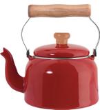 Chaleira Tradicional Aço Esmaltado 16 1,8L Vermelho Ewel