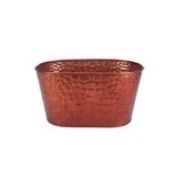 Champanheira em ferro galvanizado com relevo 26x30x40cm dourado - 23733 - Dynasty