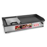 Chapa De Lanche Elétrica Sanduicheira 30x70cm Inox Com Prensa Lcg