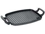 Chapa Grill De Ferro Com Alça Ferro 30x24cm Panela Mineira